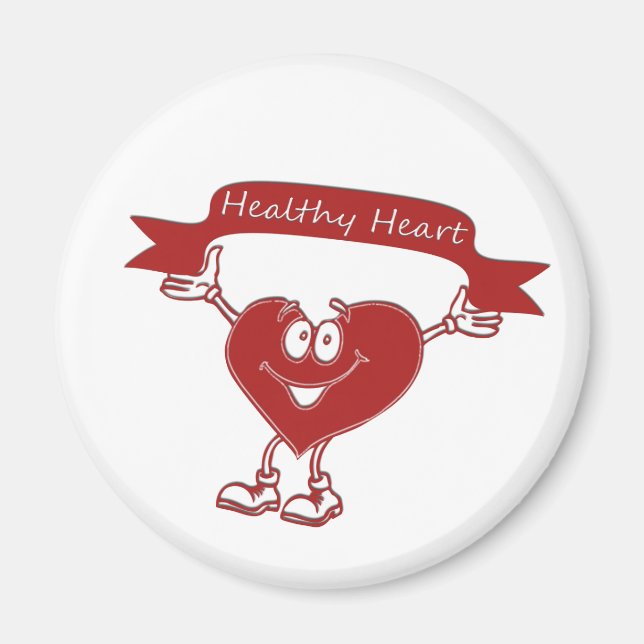 Healthy Heart man  awareness symbol cardiology Magnet (Front)