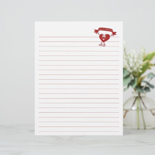 Healthy Heart man cardiology awareness symbol (Standing Front)