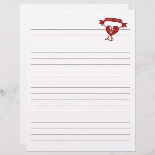 Healthy Heart man cardiology awareness symbol (Front/Back)