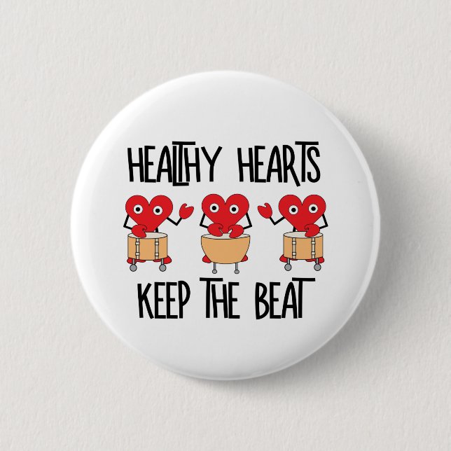 Healthy Hearts Button (Front)