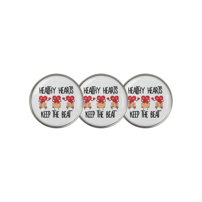 Healthy Hearts Golf Ball Marker (3 Up)