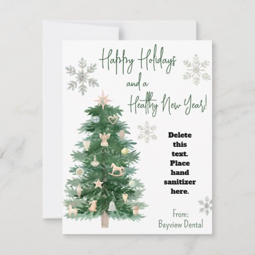 Healthy Holiday Tree Hand Sanitizer Gift Card