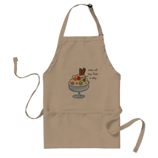 Healthy? Ice Cream Sundae Adult Apron (Front)