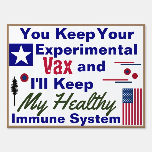 Healthy Immune System Yard Sign (Back)