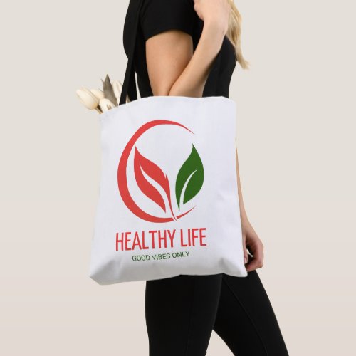 Healthy Life Good Vibes Only Tote Bag