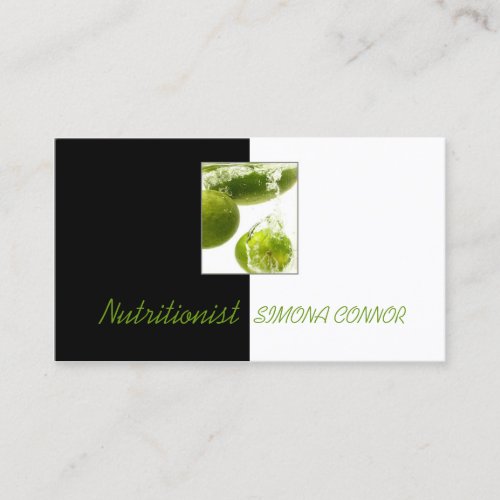 Healthy Life Nutritionist Fresh Lime In Water Card