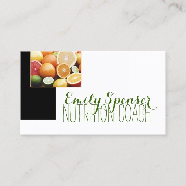 Healthy Life Nutritionist Fruit Box Cute Card (Front)