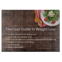 Healthy Life: The Lean Guide to Weight Loss Cutting Board