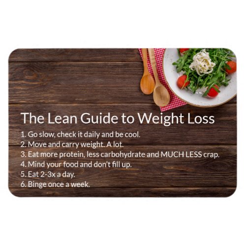 Healthy Life The Lean Guide to Weight Loss Magnet