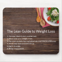 Healthy Life: The Lean Guide to Weight Loss Mouse Pad