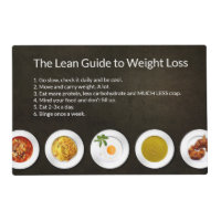 Healthy Life: The Lean Guide to Weight Loss Placemat