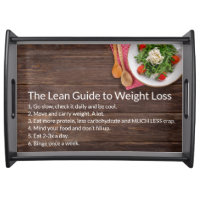 Healthy Life: The Lean Guide to Weight Loss Serving Tray