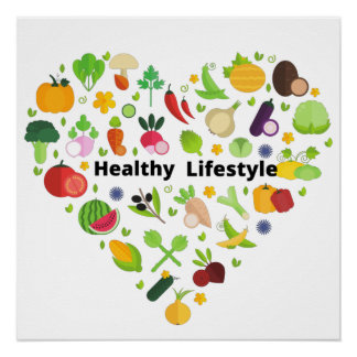 healthy lifestyle choices exercise poster