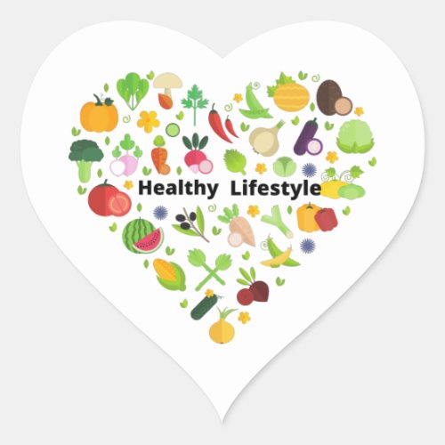 healthy lifestyle choices exercise T_Shirt Heart Sticker