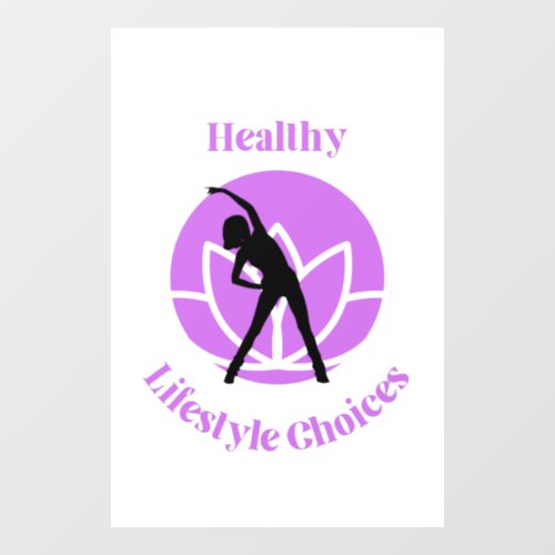healthy lifestyle choices mouse pad window cling