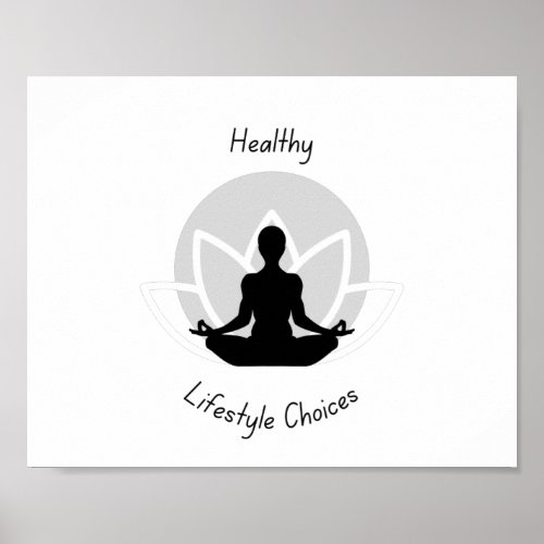 healthy lifestyle choices poster