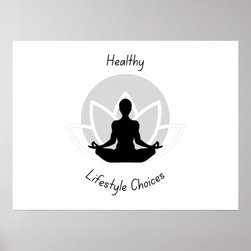 healthy lifestyle choices poster
