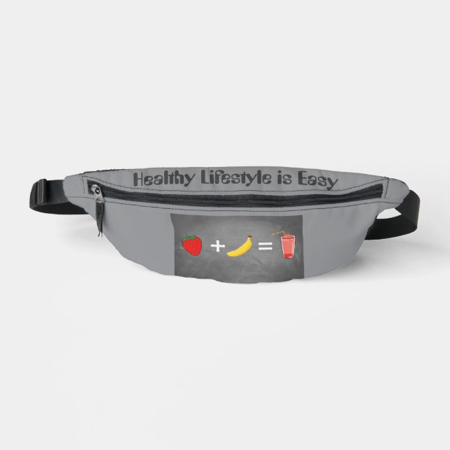 Healthy lifestyle design fanny pack (Front)