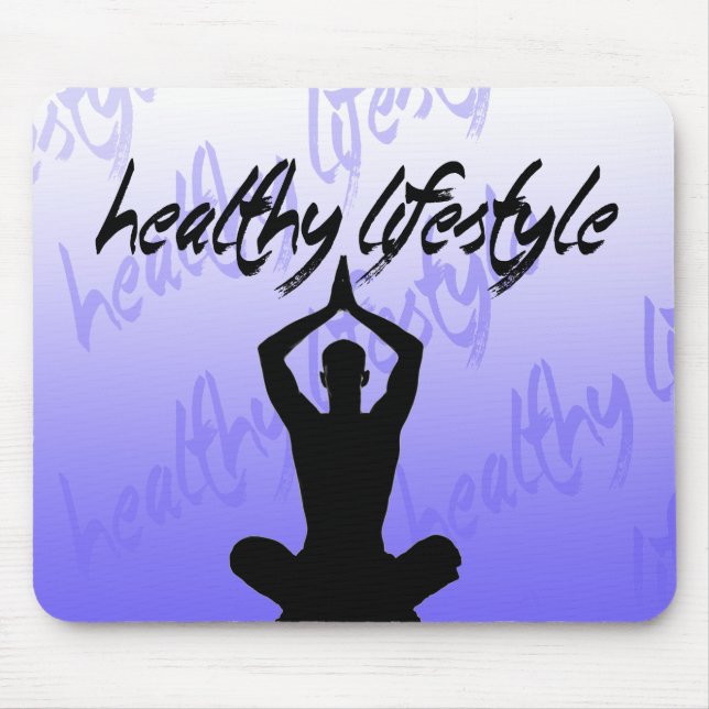 Healthy Lifestyle Mousepad (Front)