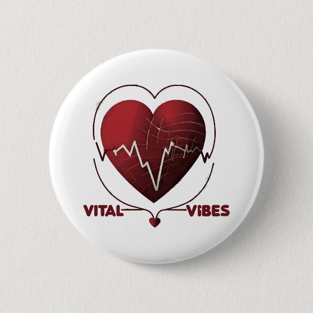 Healthy Living Button (Front)