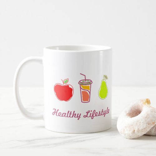 Healthy Living Colorful Food And Beverage Art  Coffee Mug