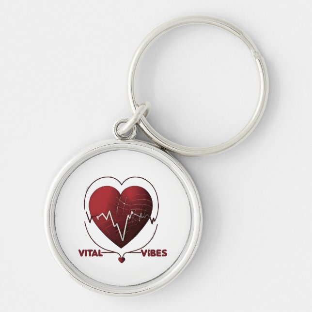 Healthy Living Keychain (Front)