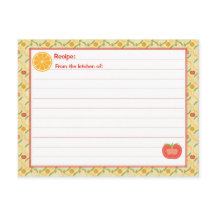 Healthy Living Recipe Card