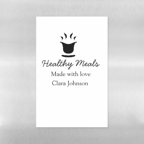 Healthy meals with love add name restaurant place  magnetic dry erase sheet