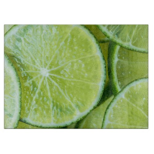 Healthy Organic Lime Fruit Realistic Pattern  Cutting Board