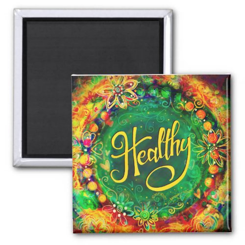 Healthy Pretty Colorful Flowers Modern Inspirivity Magnet
