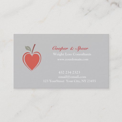 Customizable Healthy Heart  Business Business Cards