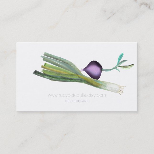 Healthy Salad Vegetables Business Card (Front)