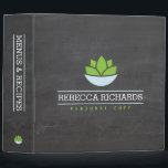 Healthy Salad Vegetables Catering Logo Chalkboard 3 Ring Binder<br><div class="desc">Coordinates with the Healthy Salad Vegetables Catering Logo Chalkboard Business Card Template by 1201AM. A logo of a salad bowl depicts healthy eating, nutrition, and organic food on this personalized binder. Set on a dark chalkboard background image for a kitchen-y feel. Perfect for personal chefs, nutritionists, food delivery, homemade meals...</div>