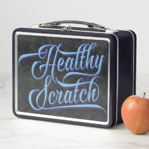Healthy Scratch Hockey Lunch Tin Metal Lunch Box