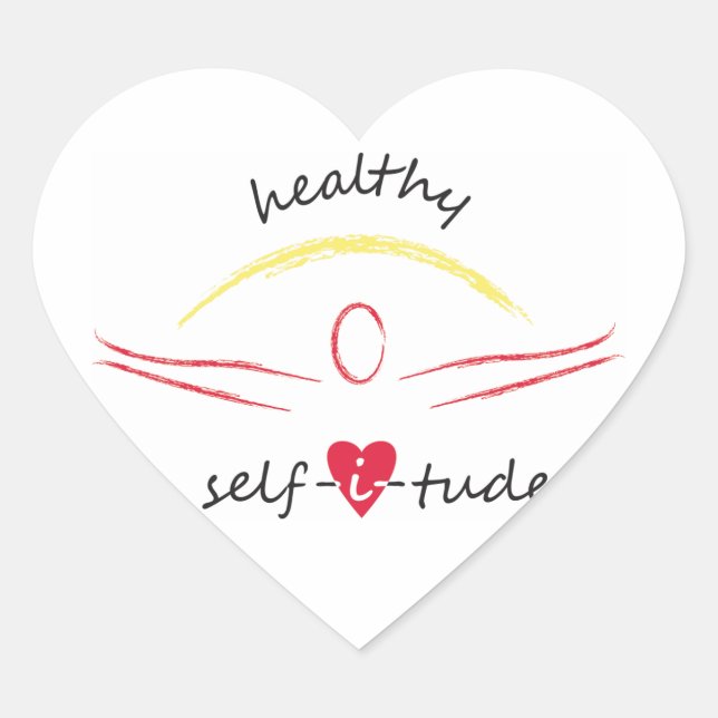 Healthy Selfitude stickers (Front)
