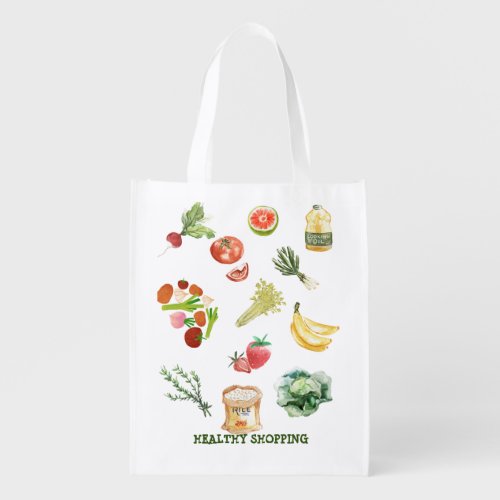 HEALTHY SHOPPING  GROCERY BAG