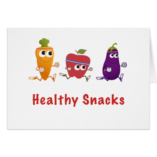 Healthy Snacks Cards (Front Horizontal)