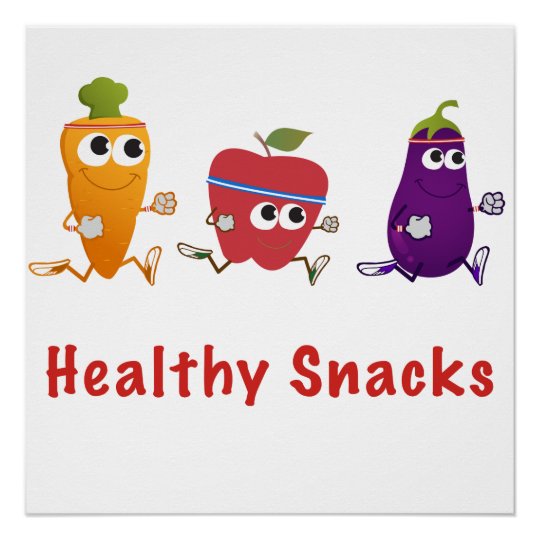 Healthy Snacks Poster | Zazzle.com