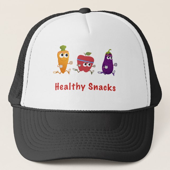 Healthy Snacks Trucker Hat (Front)