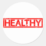 Healthy Stamp Classic Round Sticker