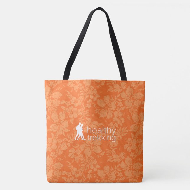 Healthy Trekking Hawaiian Hibiscus Tang Beach Bag (Front)