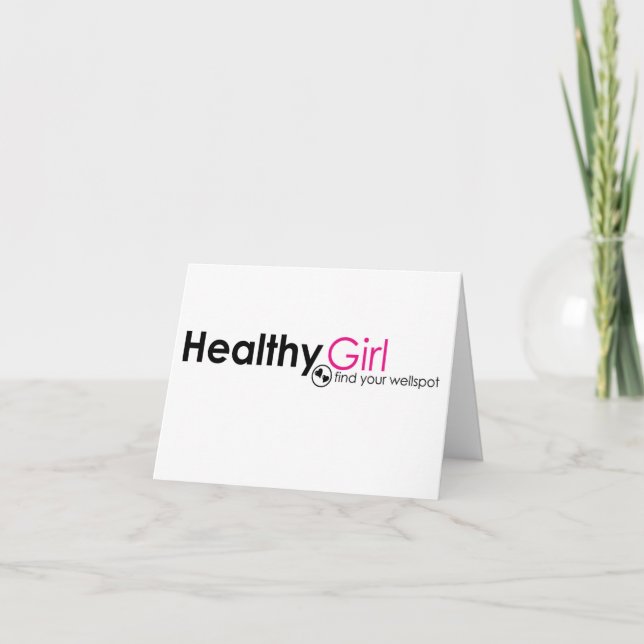 HealthyGirl Note Card (Front)