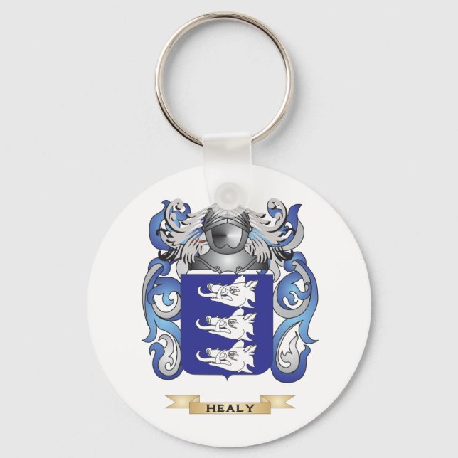 Healy Coat of Arms (Family Crest) Keychain (Front)