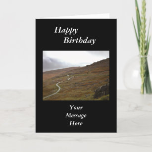 Healy Pass, Winding Road in Ireland. Card