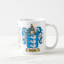 Healy, the Origin, the Meaning and the Crest Mug