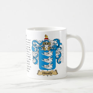 Healy, the Origin, the Meaning and the Crest Mug