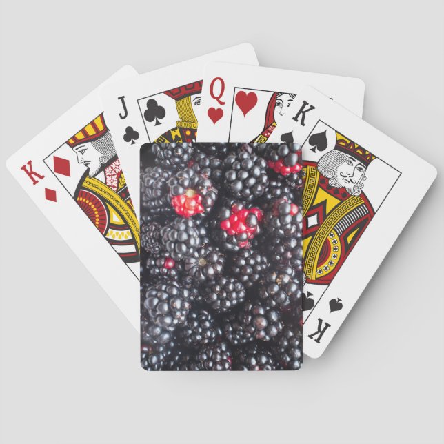 Heap of blackberries poker cards (Back)