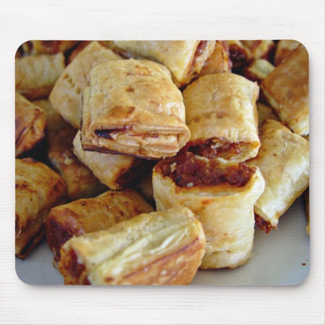 Heaps of sausage rolls mouse pad (Front)