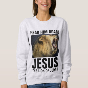 HEAR HIM ROAR! JESUS, LION OF JUDAH T-Shirts