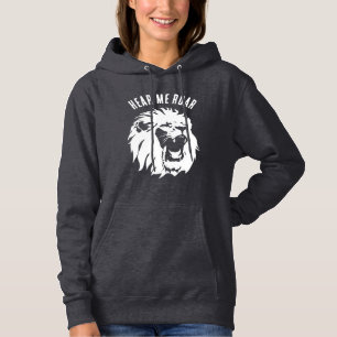 Hear Me Roar Lion Face Hoodie